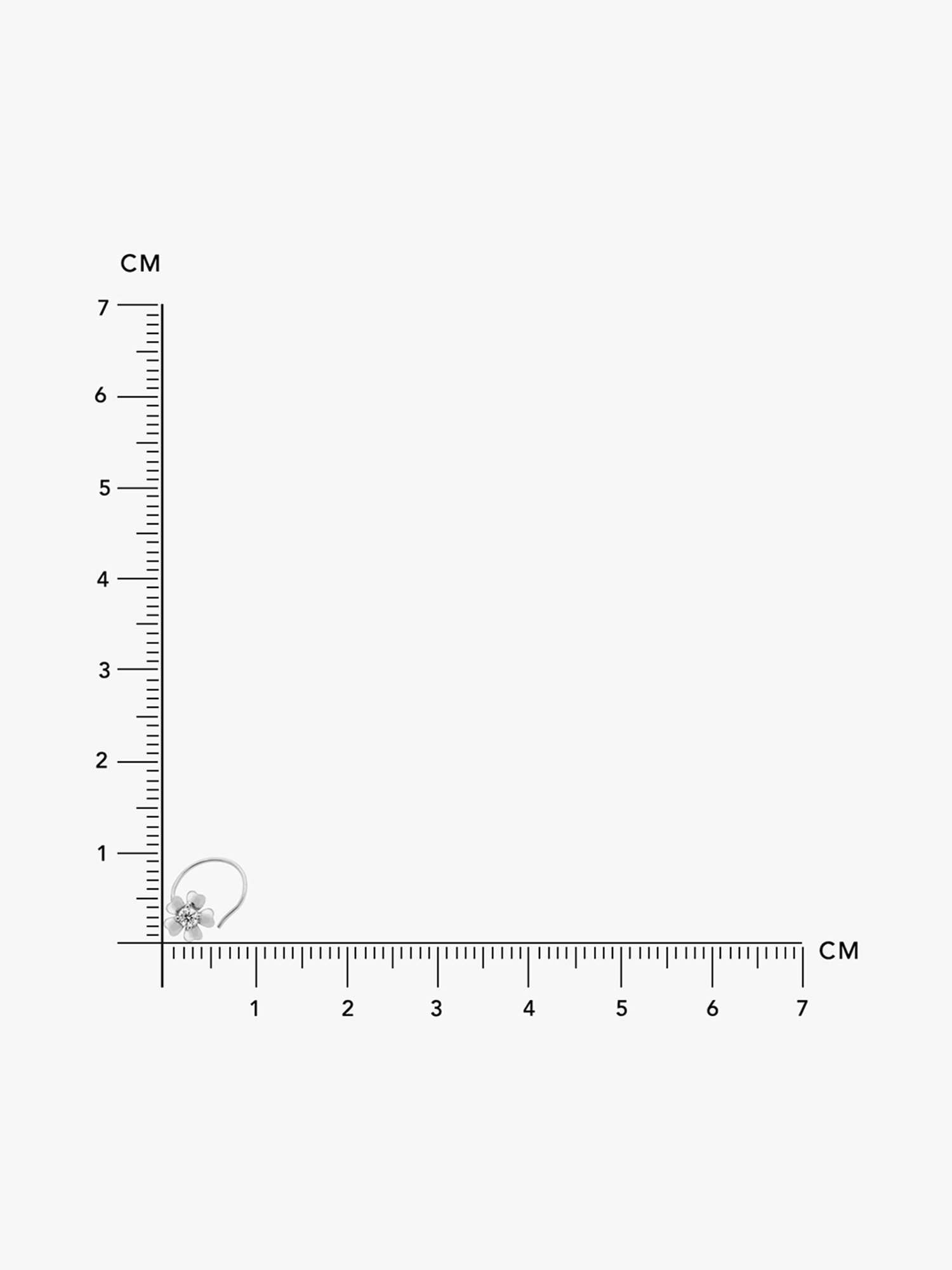 March by FableStreet 92.5 Sterling Silver Nosepin for Women