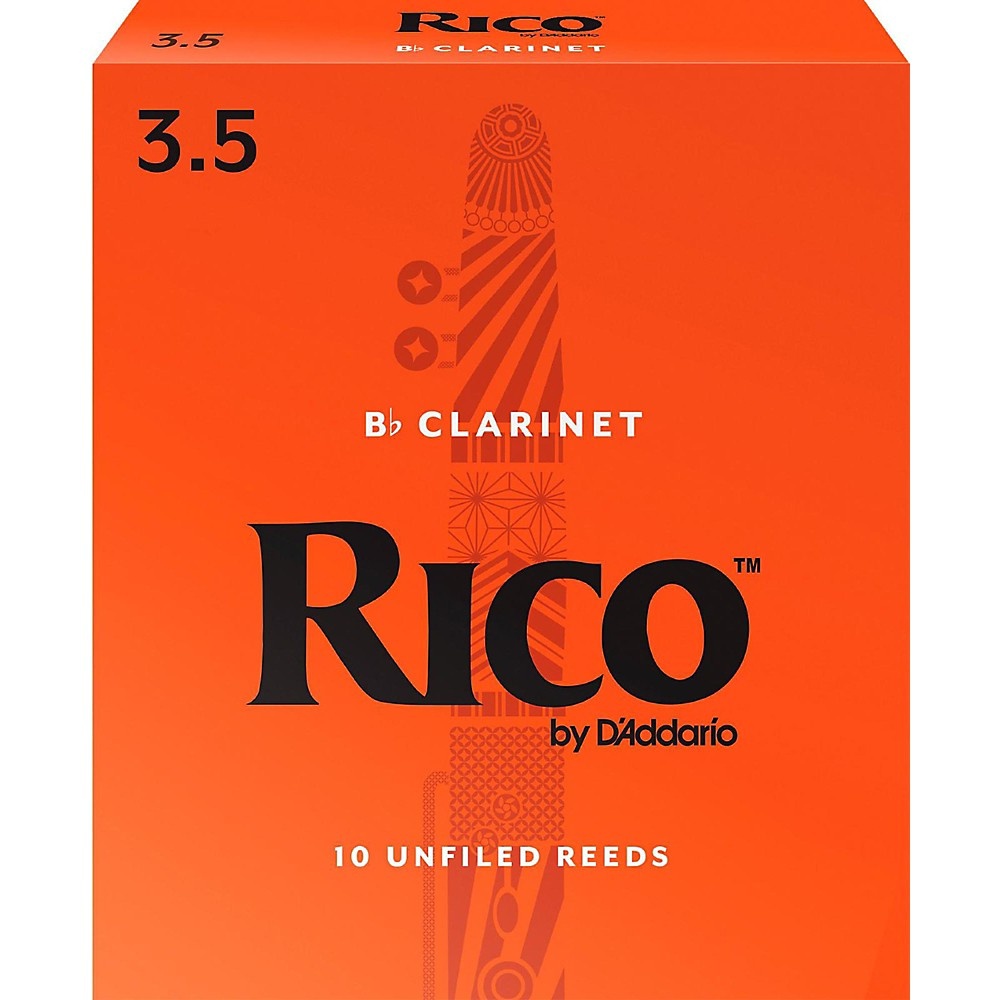 Rico Bb Clarinet Reeds, Box of 10 Strength 3.5