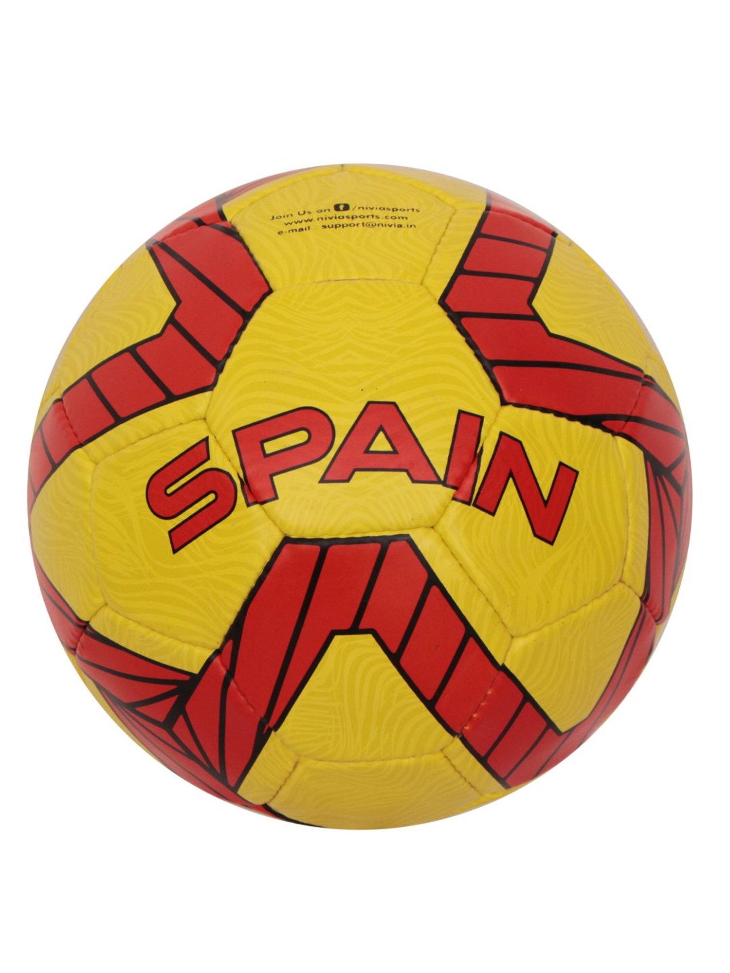 Nivia Kross World Spain Yellow & Red Football (Size-5)