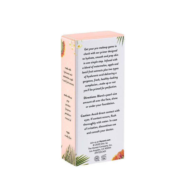 Honest Beauty Everything Glow + 2HA Primer with Hyaluronic Acid - 1.0 fl oz