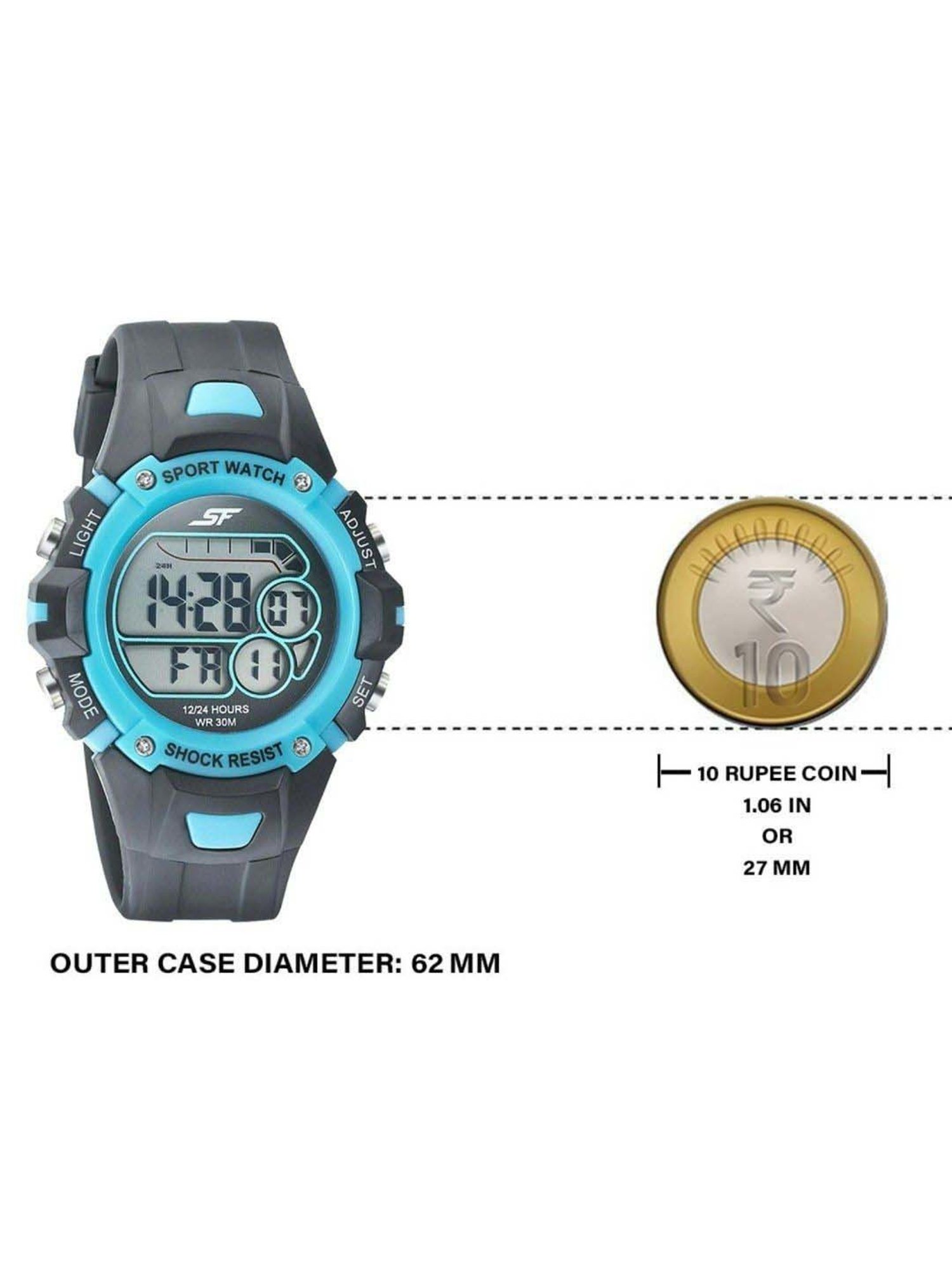 Sonata SF NS77111PP04 Digital Watch for Men