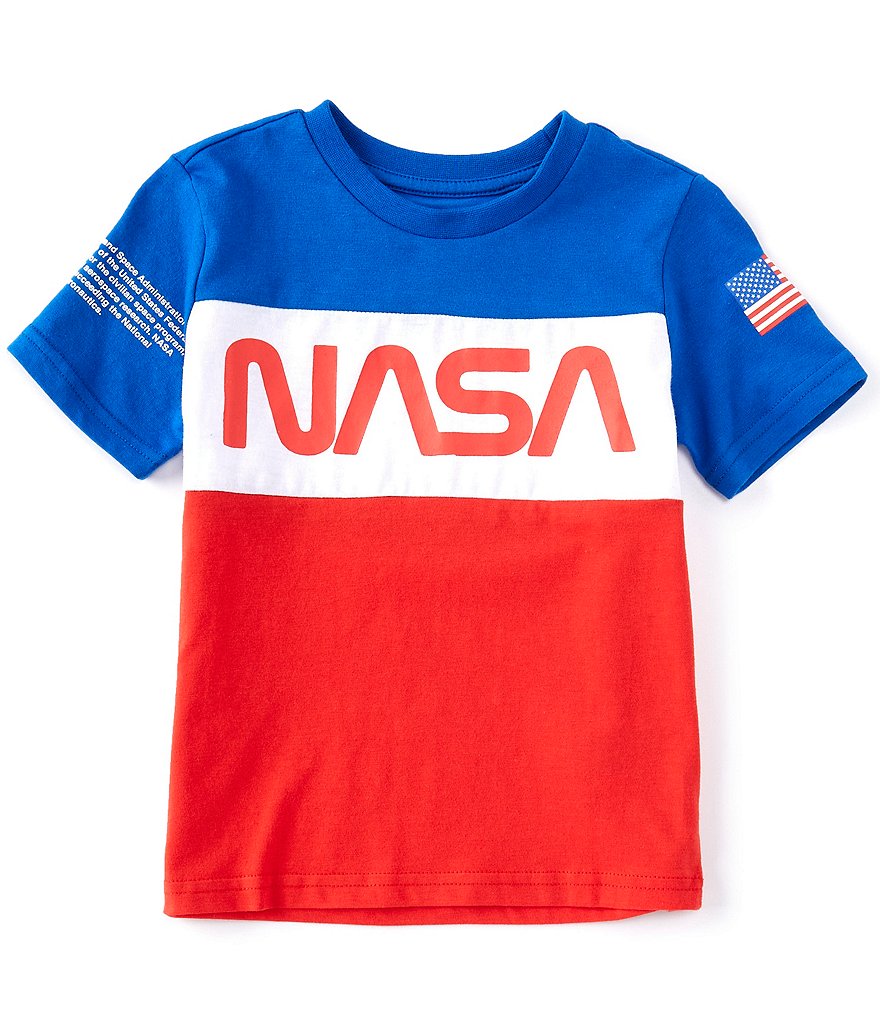 Hollywood Little Boys 4-7 Short-Sleeve NASA Colorblock Tee