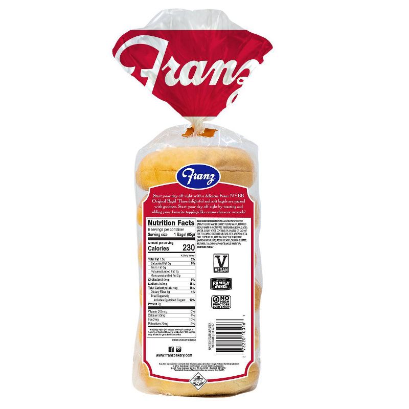 New York Bagel Boys Original Bagels - 20oz/6ct