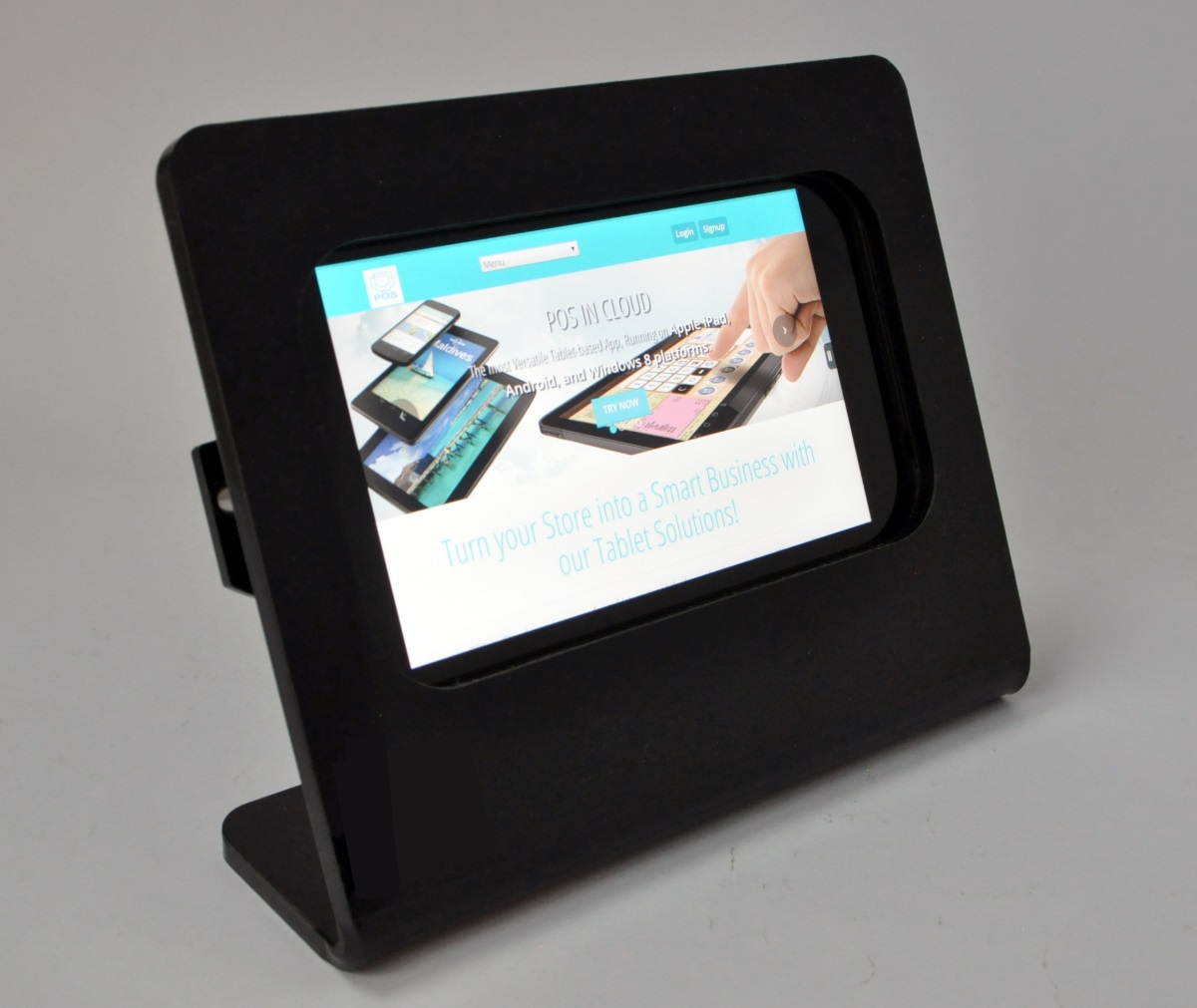 HP Stream 7 Anti-Theft Black Acrylic Desktop Security Stand Kit for POS, Kiosk, Store Display, Show Display