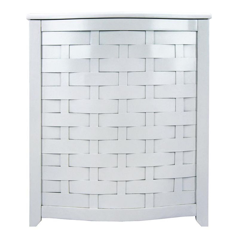 Household Essentials Rolling Laundry Hamper Storage Cart Natural/Light Ash