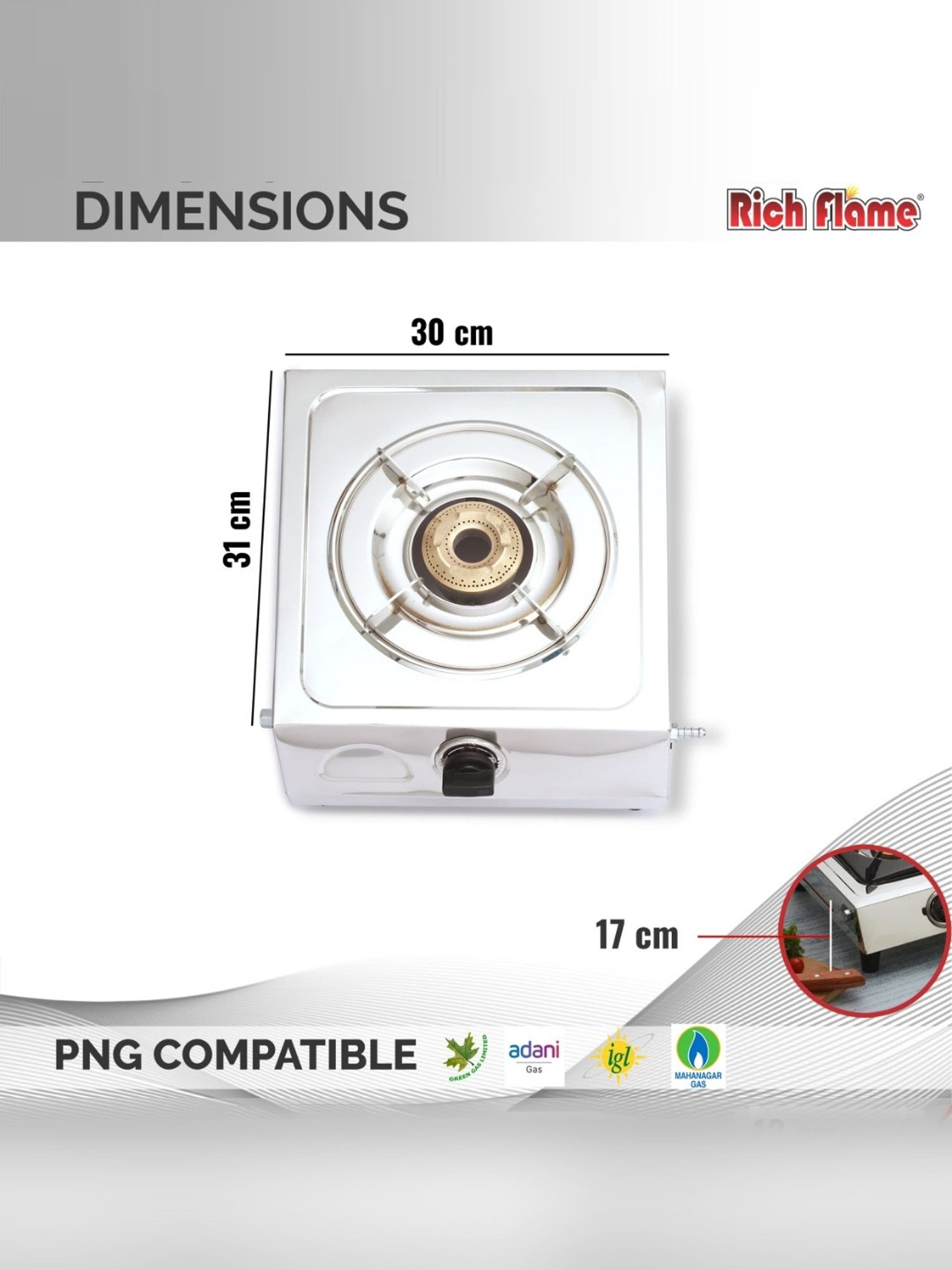 Range Kleen 4pc Porcelain Drip Pan Set Black