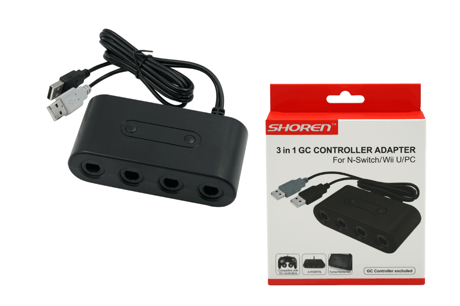 4-Port GC Controller Adapter For N-Switch/Wii U/PC