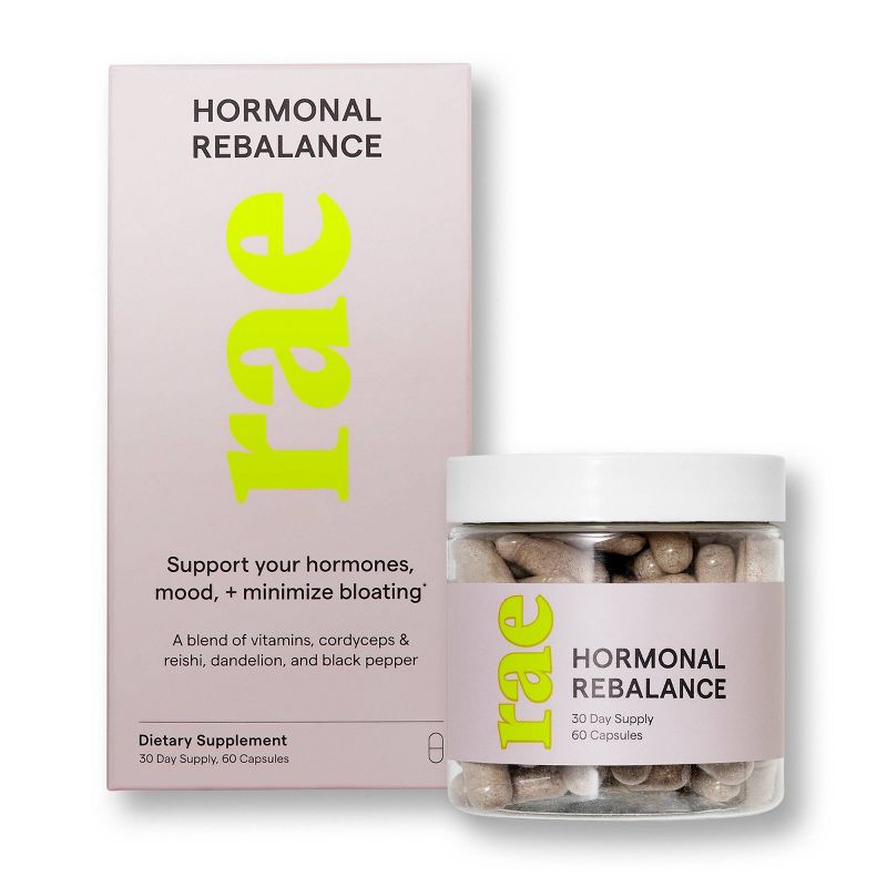 Rae ReBalance Dietary Supplement Capsules - 60ct