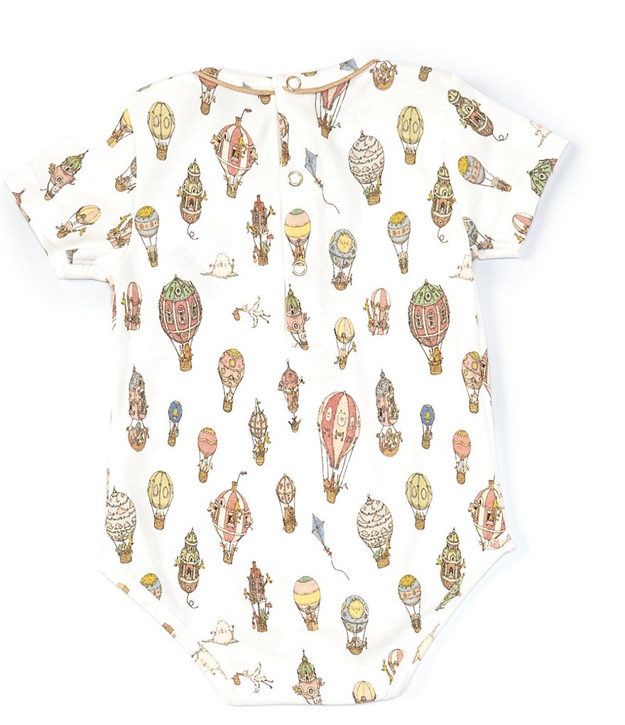 Atelier Choux Paris Baby 3-6 Months Short-Sleeve Hot Air Balloon Onesie
