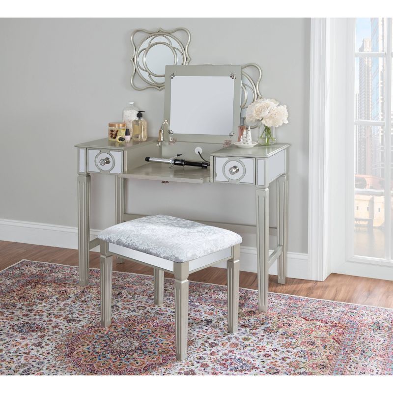 Salisbury Vanity w/Mirror White - Chique
