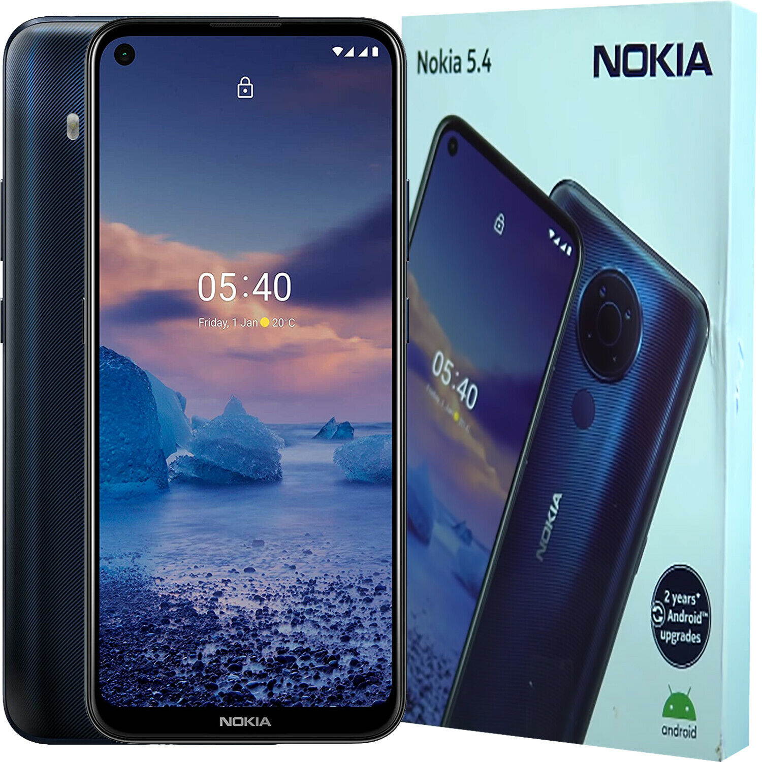 Nokia 5.4 Dual-SIM 64GB ROM + 4GB RAM (GSM Only | No CDMA) Factory Unlocked 4G/LTE Smartphone (Dusk Purple) - International Version