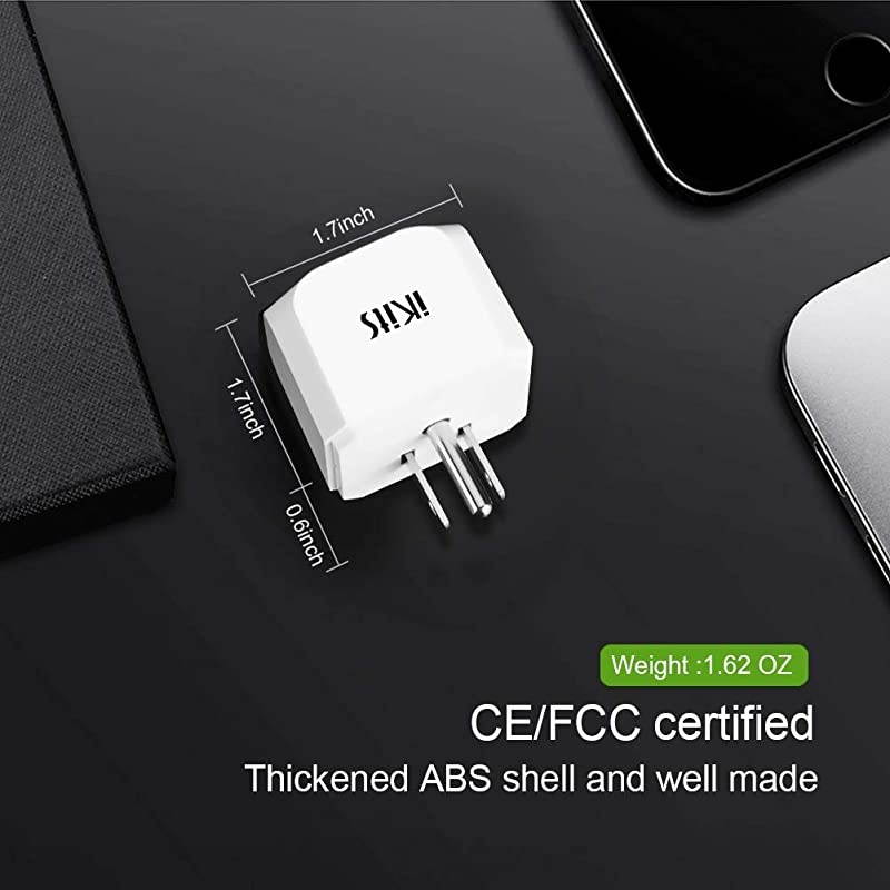 USA, Canada, Japan, Thailand Travel Plug Adapter by , Convert Australia, China, New Zealand to USA Socket -Type B- Compact & Safe Universal Grounded Pin USA Adapter Plug to Australia Black