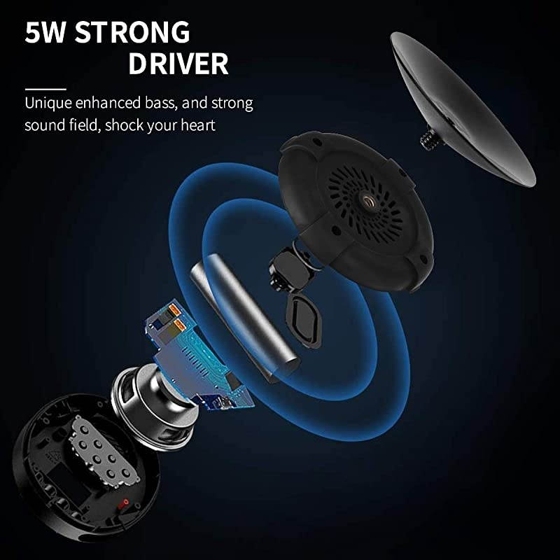 Shower Speaker FM Radio  IPX7 Wireless Waterproof Bluetooth Speaker with Super Bass HD Sound 7 Colorful Light Show Suction Cup for Bathroom Beach Pool Bike Outdoor Home 2020 Upgrade