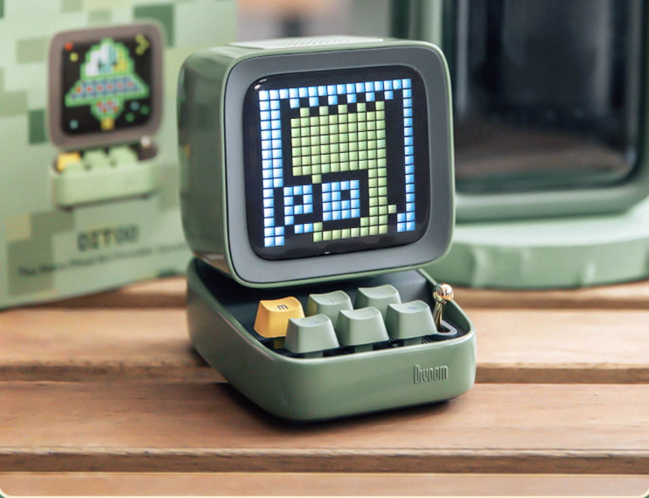 divoom DITOO dot tone pixel bluetooth speaker light pollution lamp retro keyboard girlfriend birthday gift box