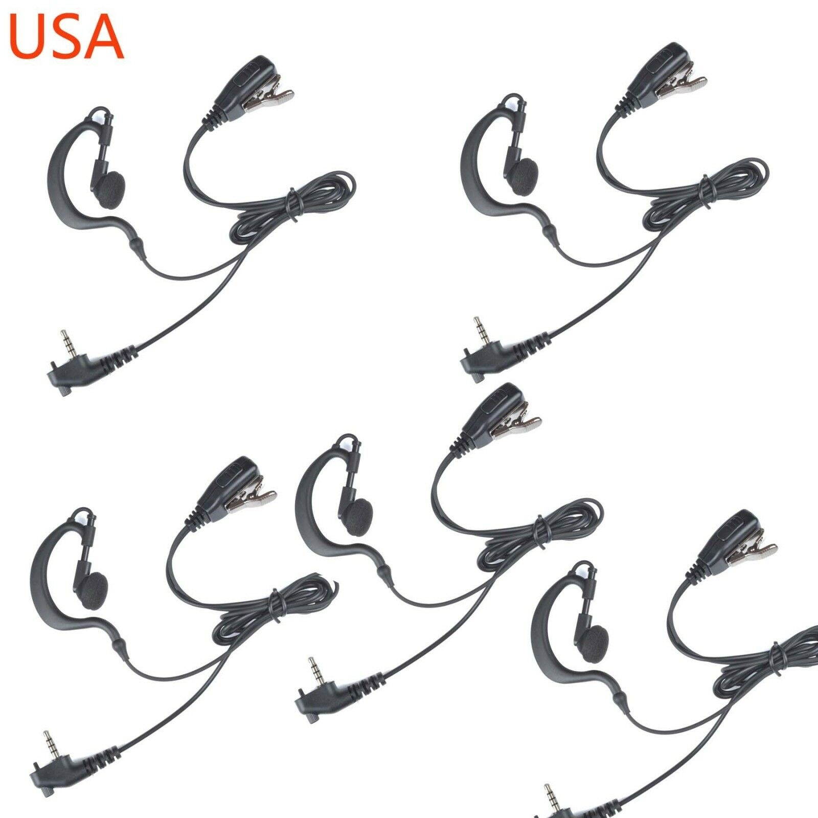 5x Headset Earpiece Earphone For Vertex Standard Portable Radio