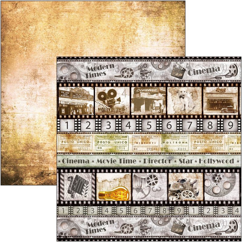 Ciao Bella Double-Sided Paper Pack 90lb 12"X12" 8/Pkg-Modern Times, 8 Designs/1 Each