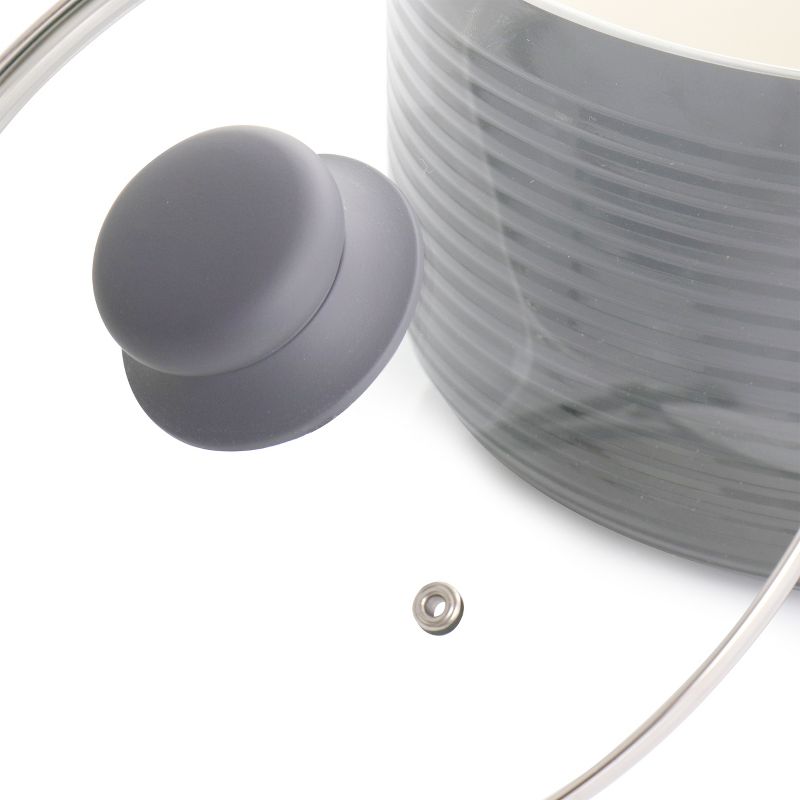 Meyer Corporation Anolon Nouvelle Copper Luxe Hard-Anodized Nonstick Casserole, 4-Quart, Onyx