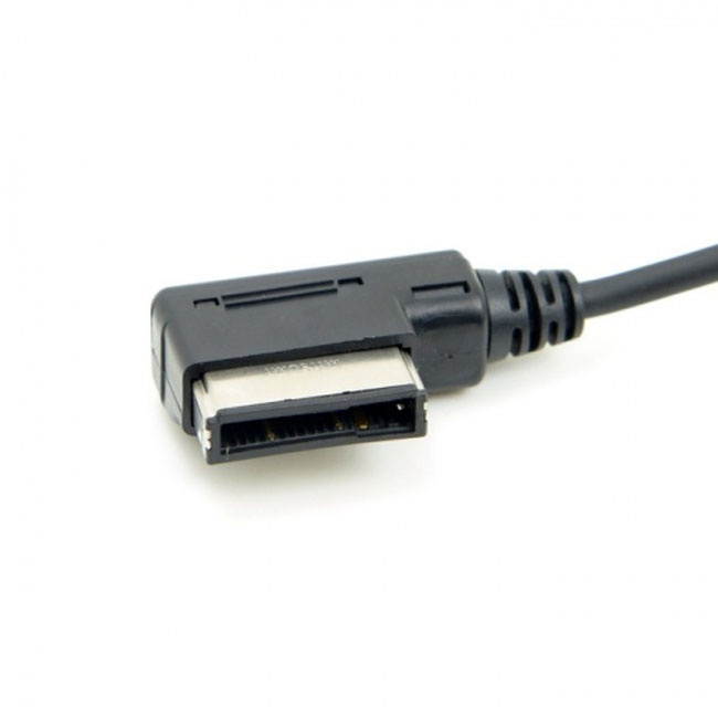 CY Media In AMI MDI to Stereo 3.5mm o Aux Adapter Cable For Car Benz Cell Phone CA-095-1.3M