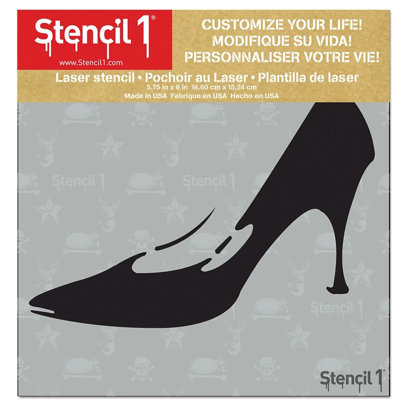 Stencil1 Stiletto - Stencil 5.75" x 6"