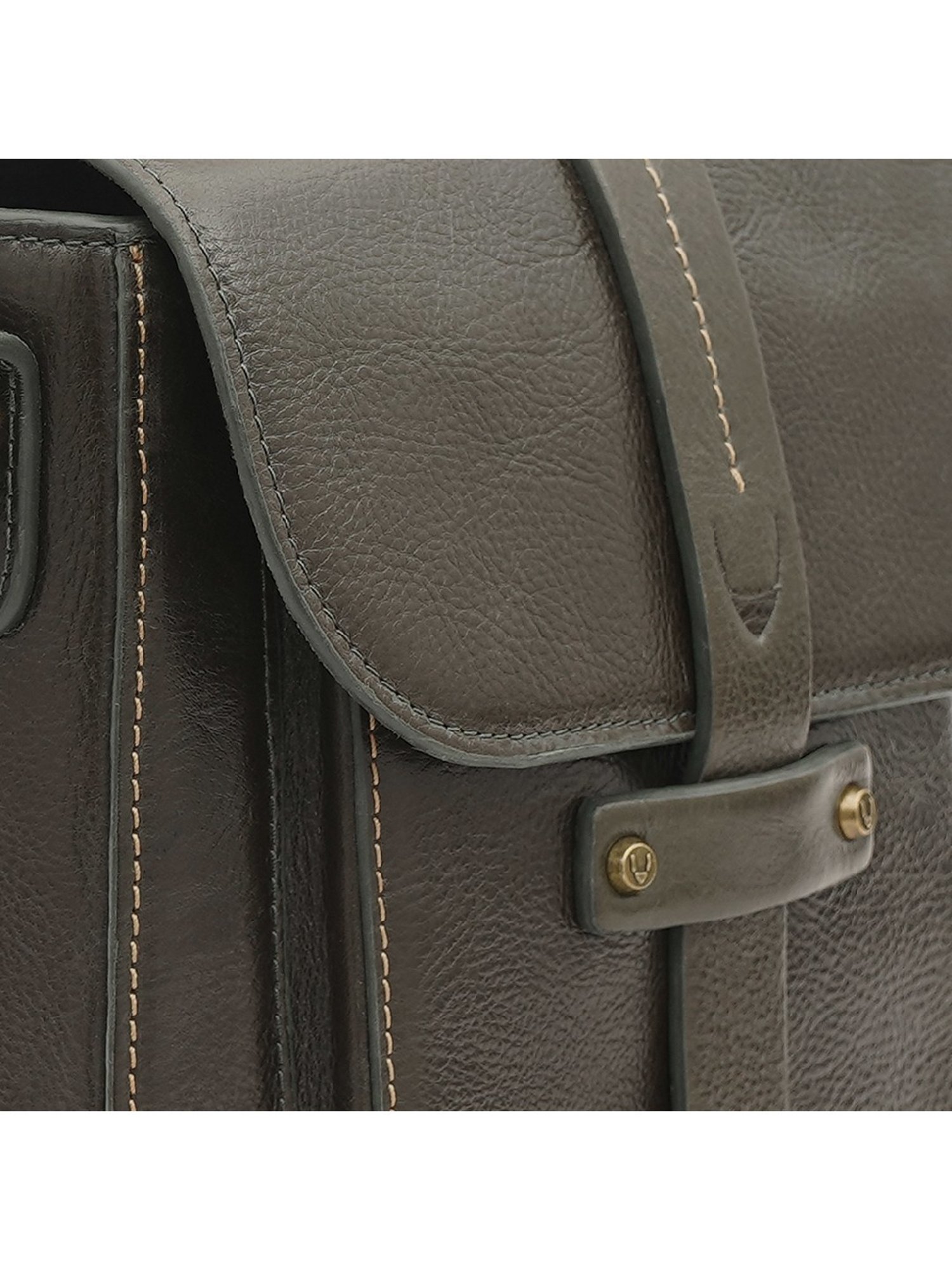 HiLEDER Brown Solid Medium Cross Body Bag