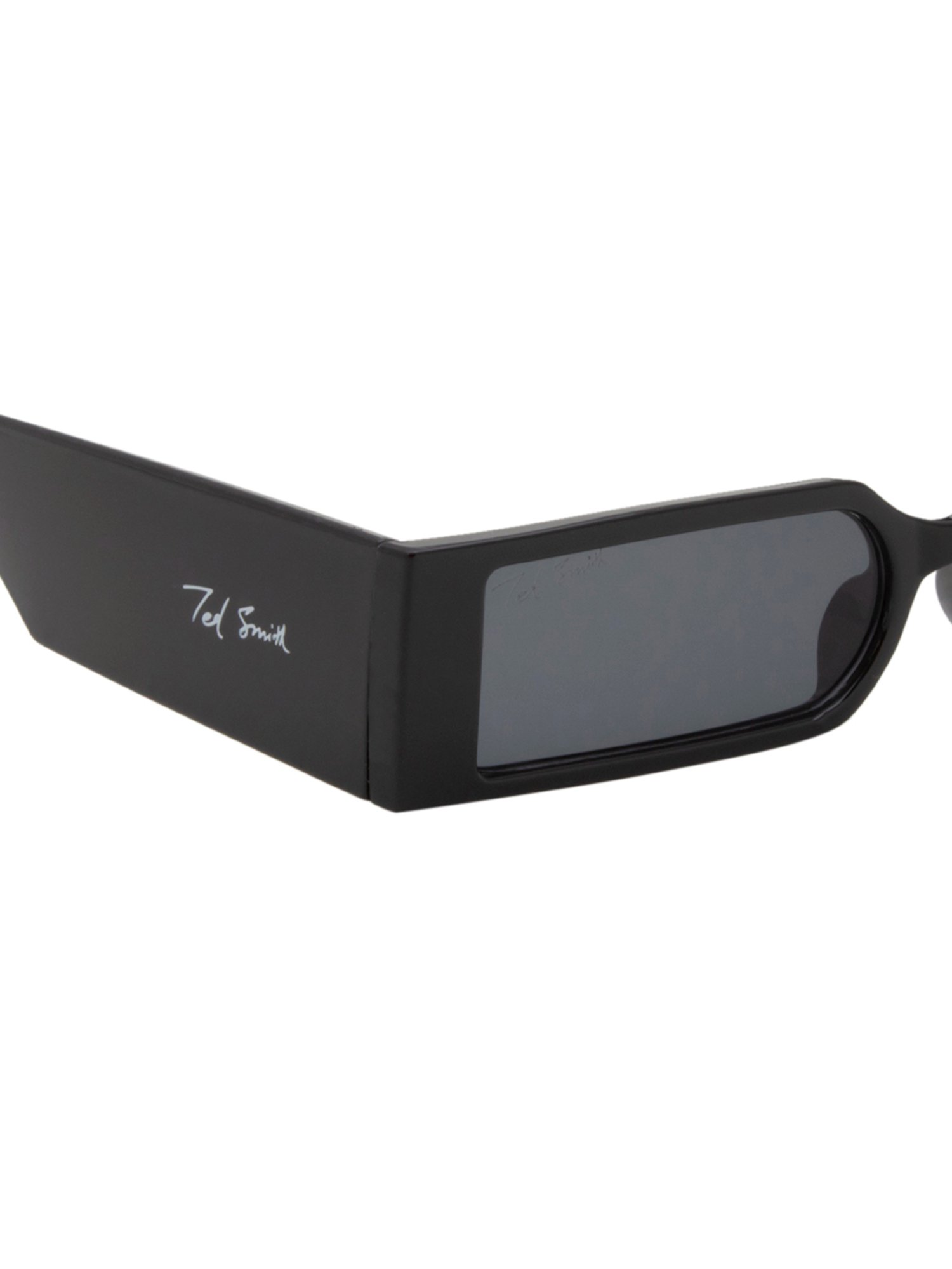 Ted Smith Grey Rectangular UV Protection Unisex Sunglasses