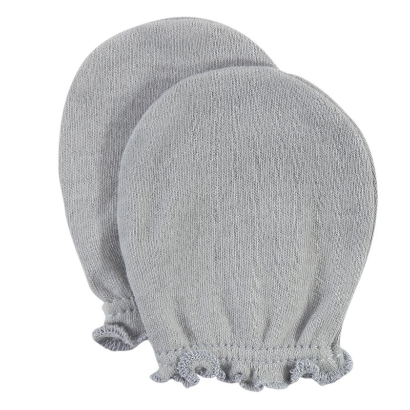 Luvable Friends Baby Cotton Scratch Mittens 4pk, Owl, One Size