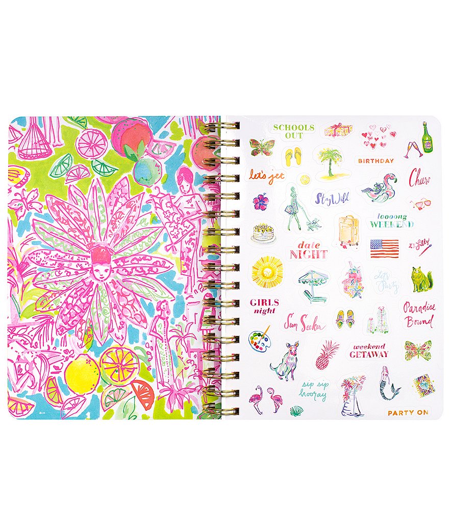 Lilly Pulitzer Cabana Cocktail 17 Month Large Agenda