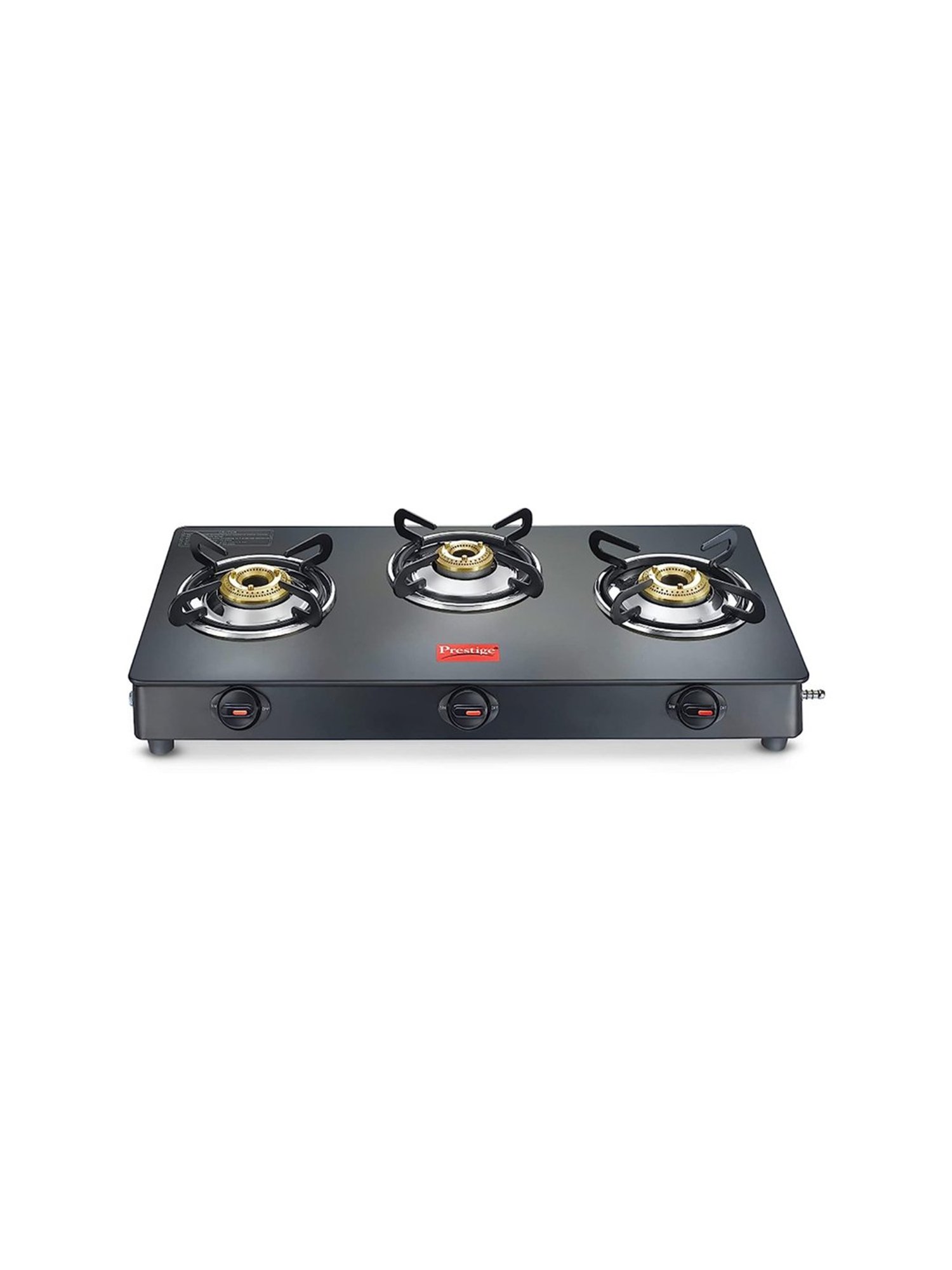 Pigeon Blackline Smart Black Glass Manual Gas Stove (2 Burners)