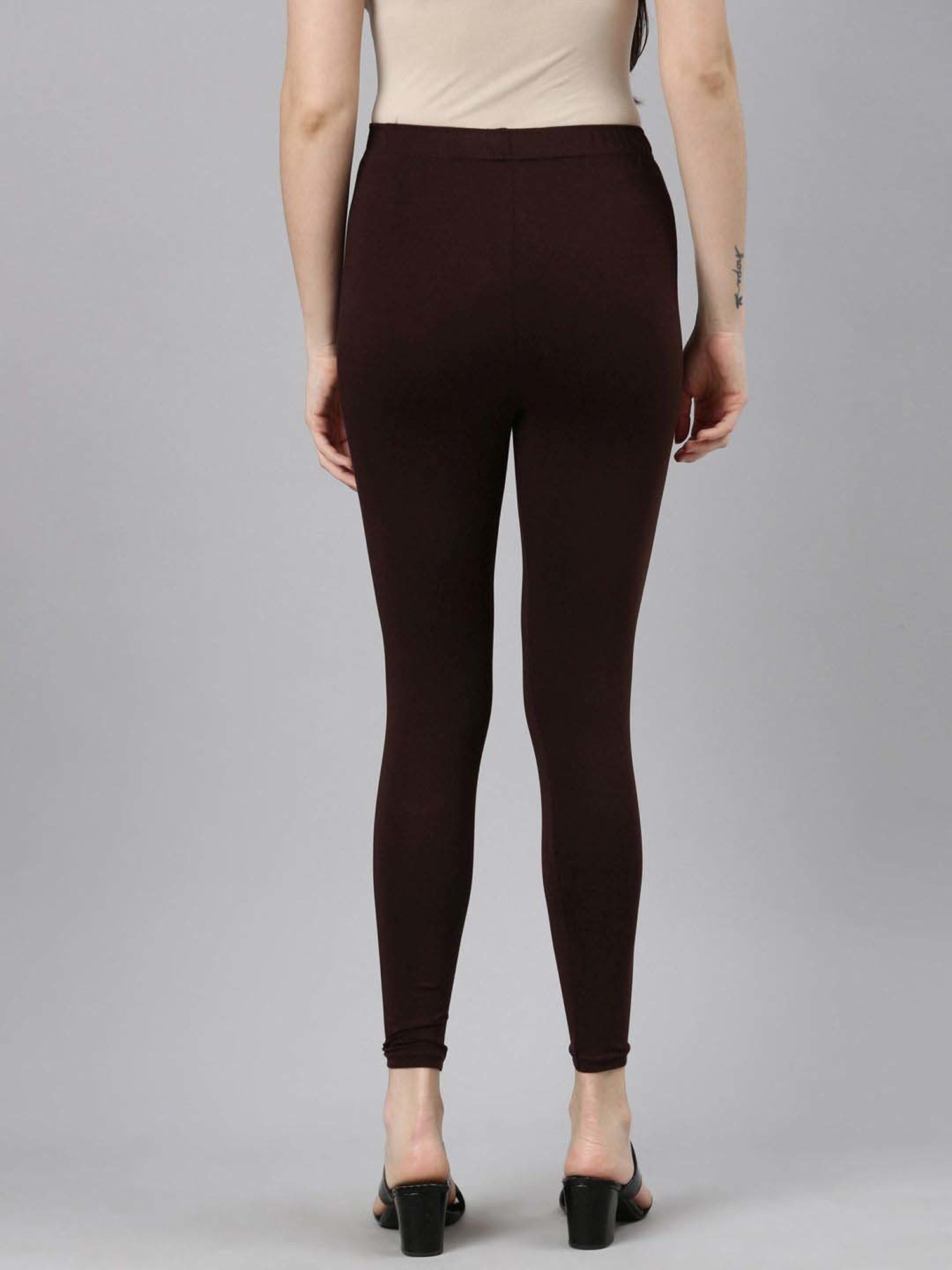 JCSS Coffee Brown Cotton Leggings