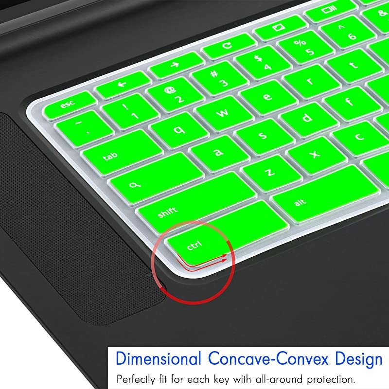 Pack]Keyboard Cover Skin compatible Acer chromebook R11 11.6 inch CB3-131 CB3-13,CB5-13T,CB3-131,Chromebook R 13 keyboard cover, CB5-31T,Chromebook 15,CB3-531 CB3-53CB5-571 C910,Rainbow+clear