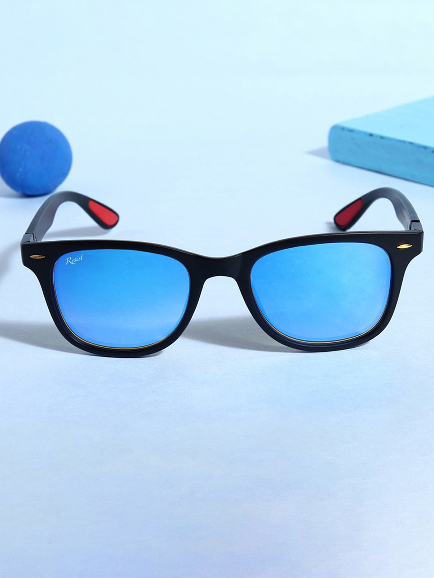 Resist Eyewear Aqua Blue Wayfarer UV Protection Unisex Sunglasses