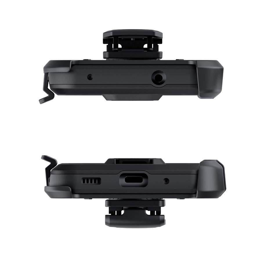 Ghostek Iron Armor Belt Clip Galaxy A11 Case with Holster, Card Holder and Stand Protective Full Body Cover with Heavy Duty Protection Slim Matte Design Galaxy A11 (6.4") (Matte Black)