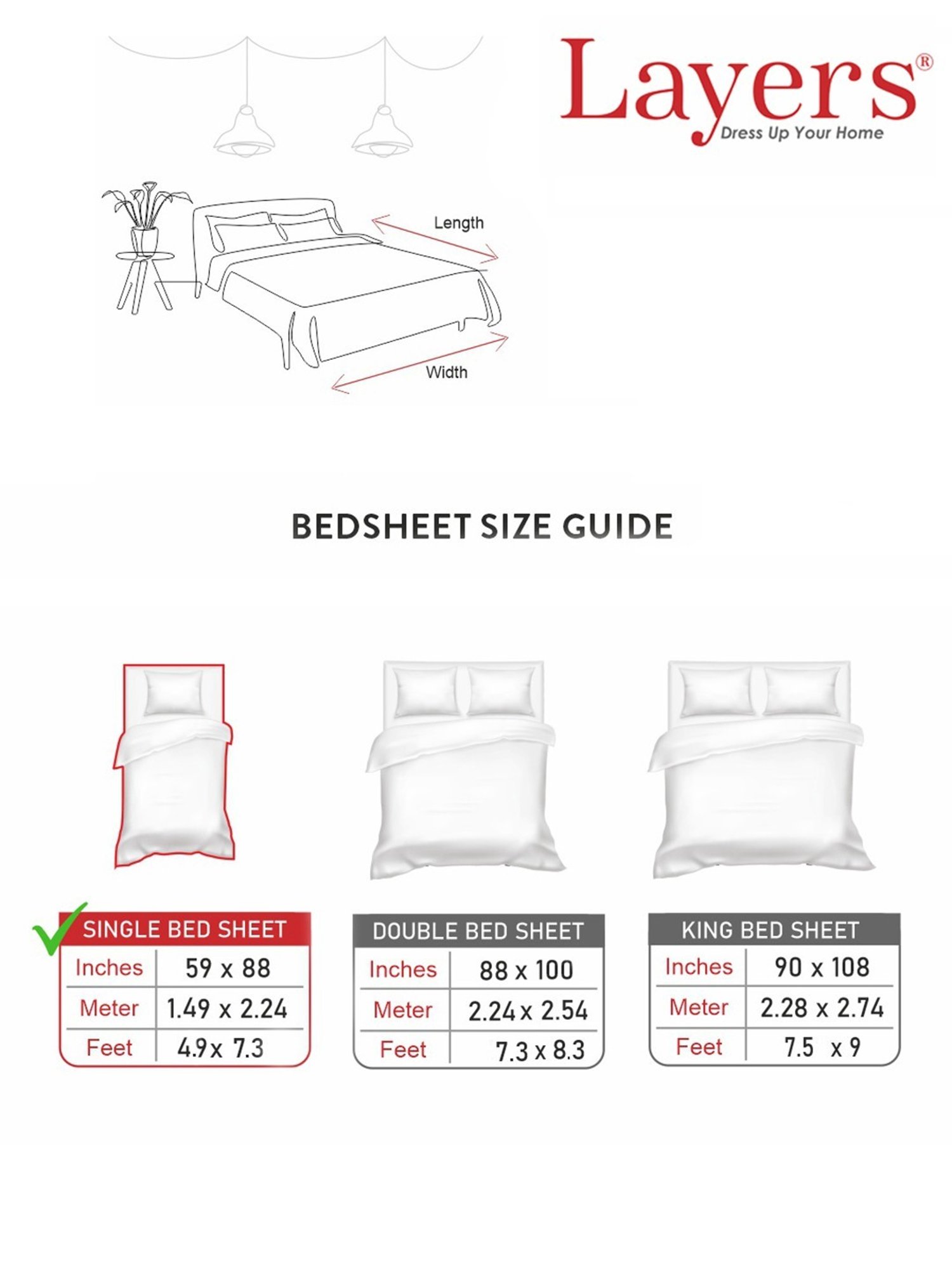 Layers Emaline Ethnic Blue 144 TC Cotton Single Bed Sheet with 1 Pillow Cover