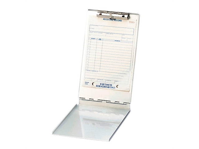 SAUNDERS 10007 5-1/2"x 8-1/2" Storage Clipboard 3/8", Silver