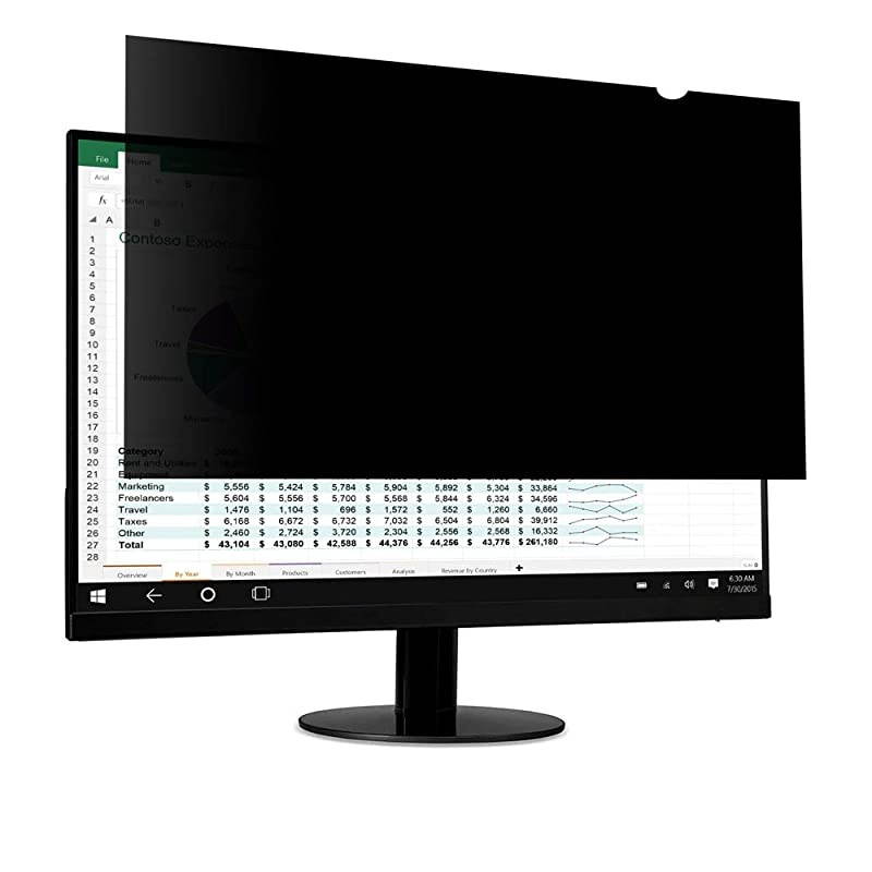 20 Inch (Diagonally Measured) Computer Privacy Screen Filter, [16:9 Aspect Ratio] for Widescreen Monitors Anti-Glare - Anti-Scratch Screen Protector - (WxH:443mmx250mm)