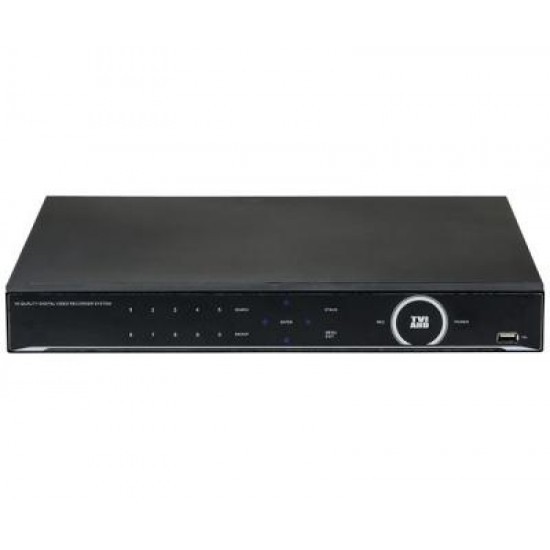 3R Global Tribrid 16CH DVR System, Prestige Series HD TVI, HD AHD, 960H auto Detect (HDD: 3TB)
