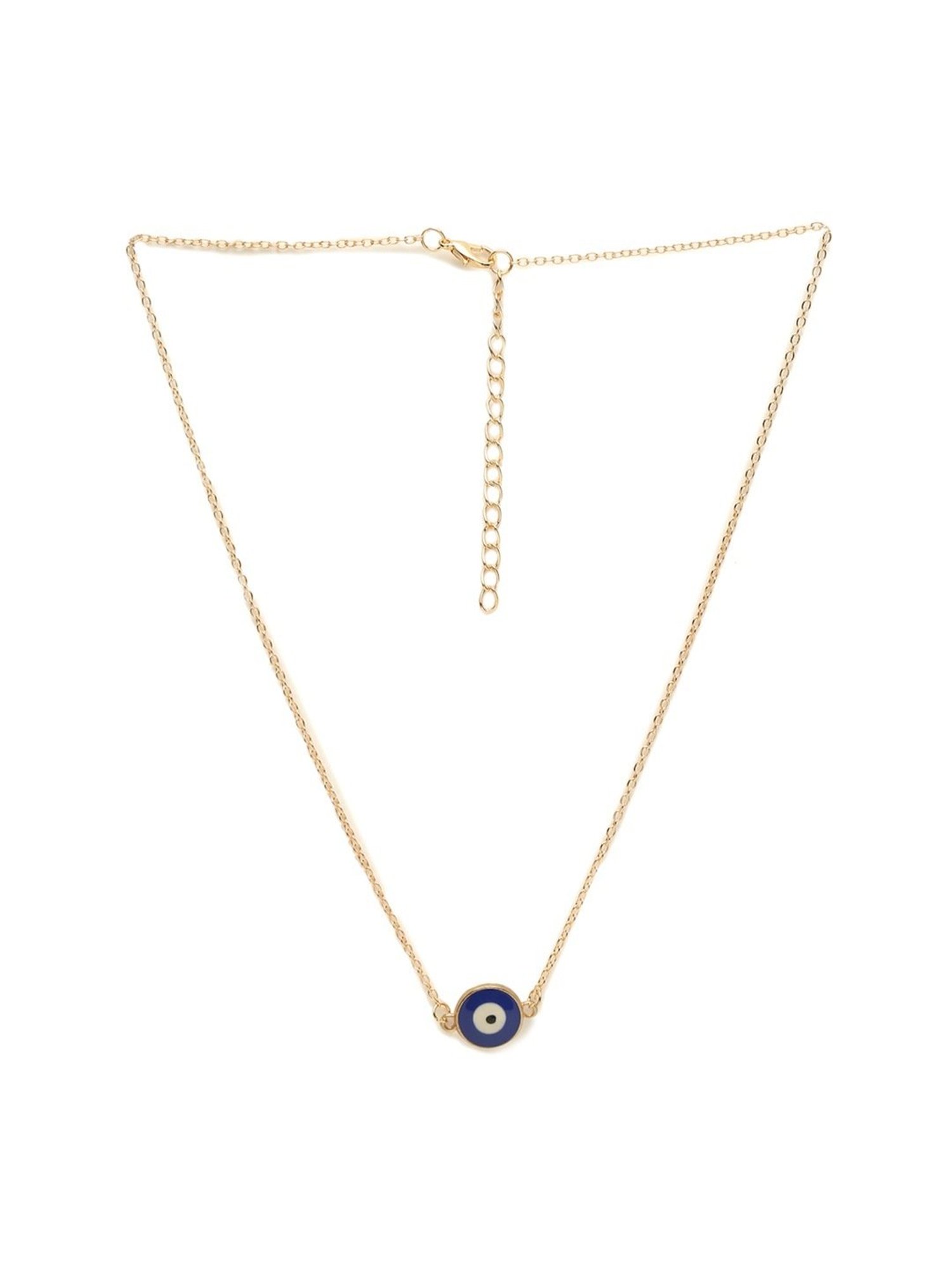 YouBella Jewellery Evil Eye Gold Plated Necklace for Girls and Women