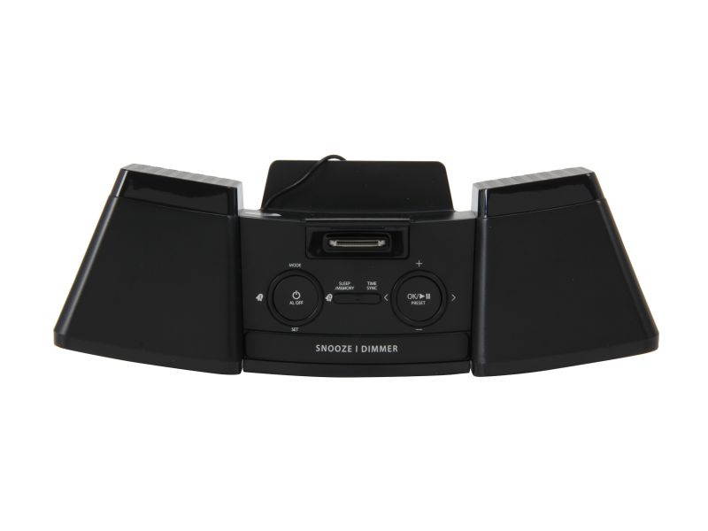 iLuv Vibro II Alarm Clock (Black) with Shaker for iPhone / iPod iMM155BLK