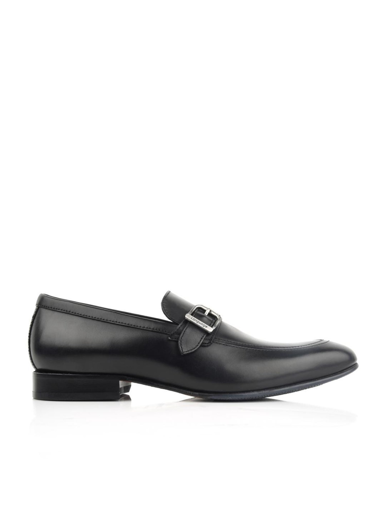 Language Shoes Men's Kevin Black Monk Shoes