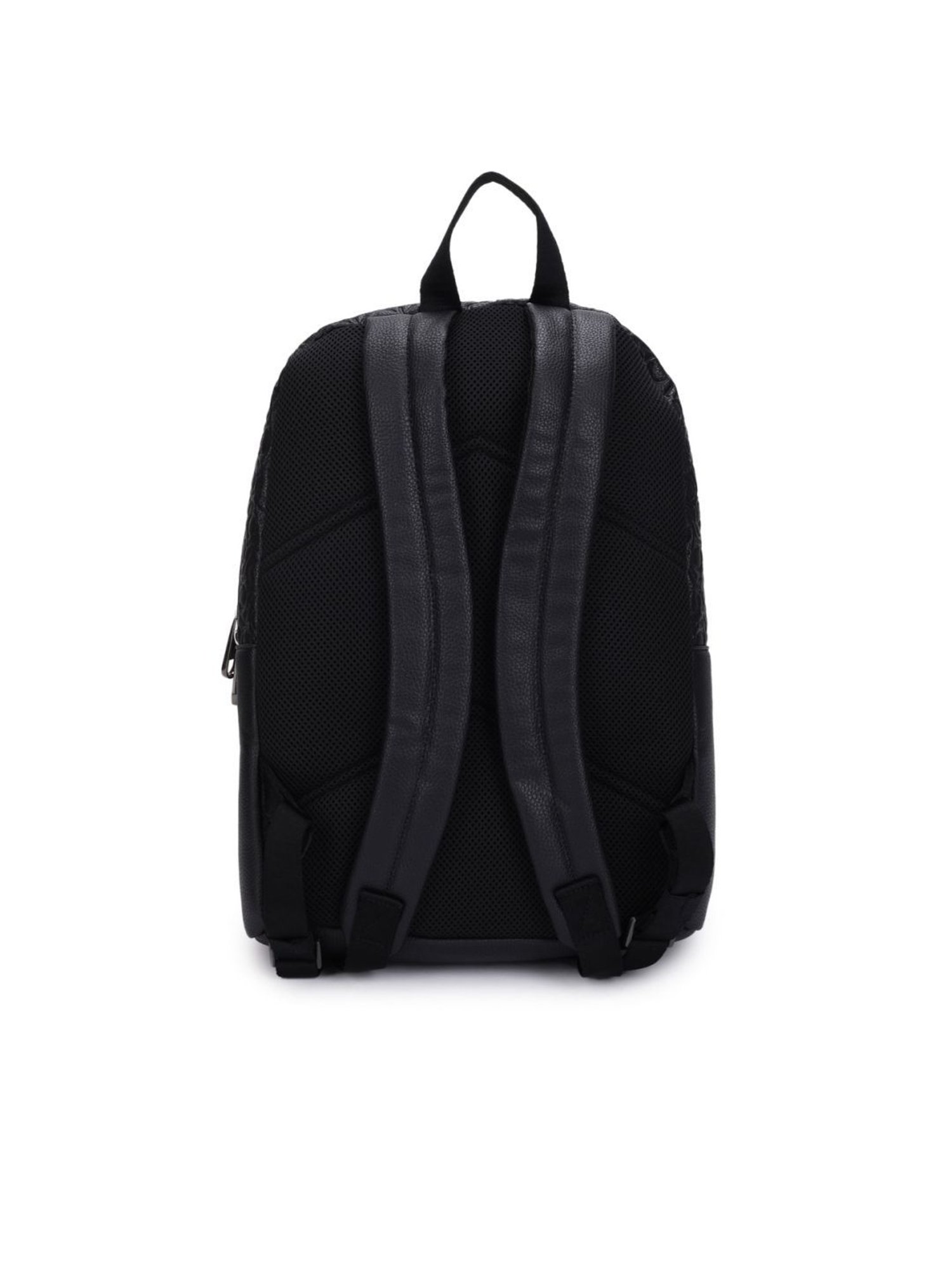 CALVIN KLEIN JEANS Black Mono Block Logo Campus Backpack