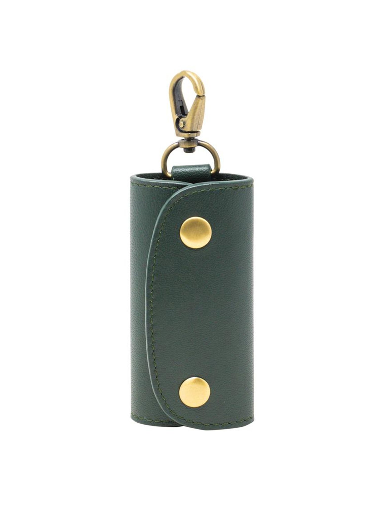 Tohl Verao Green Leather Solid Keychain & Eyewear Case Set