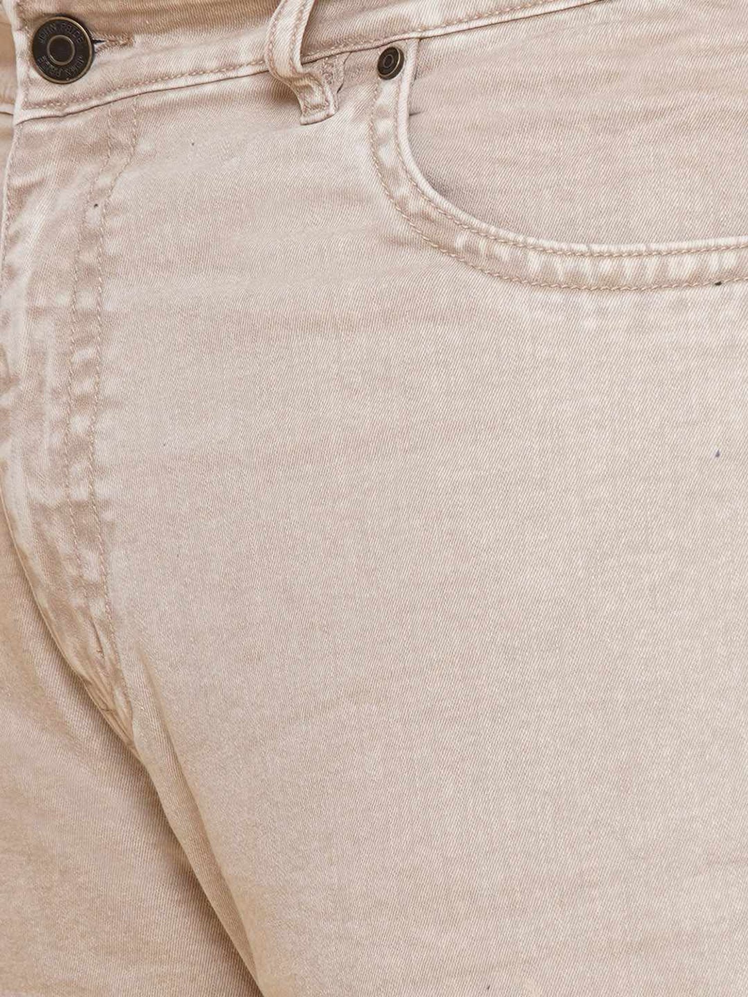 John Pride Beige Regular Fit Jeans