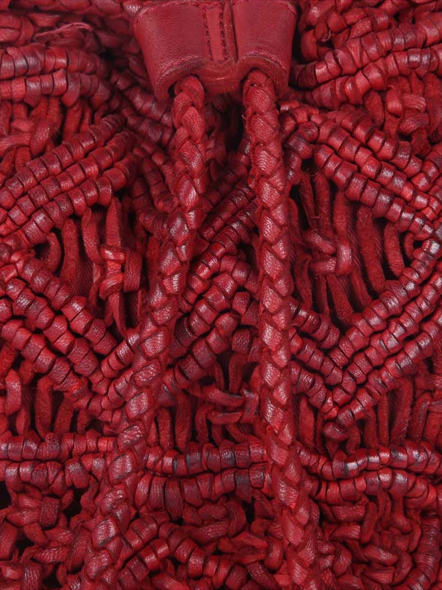 KOMPANERO Red Textured Medium Sling Handbag