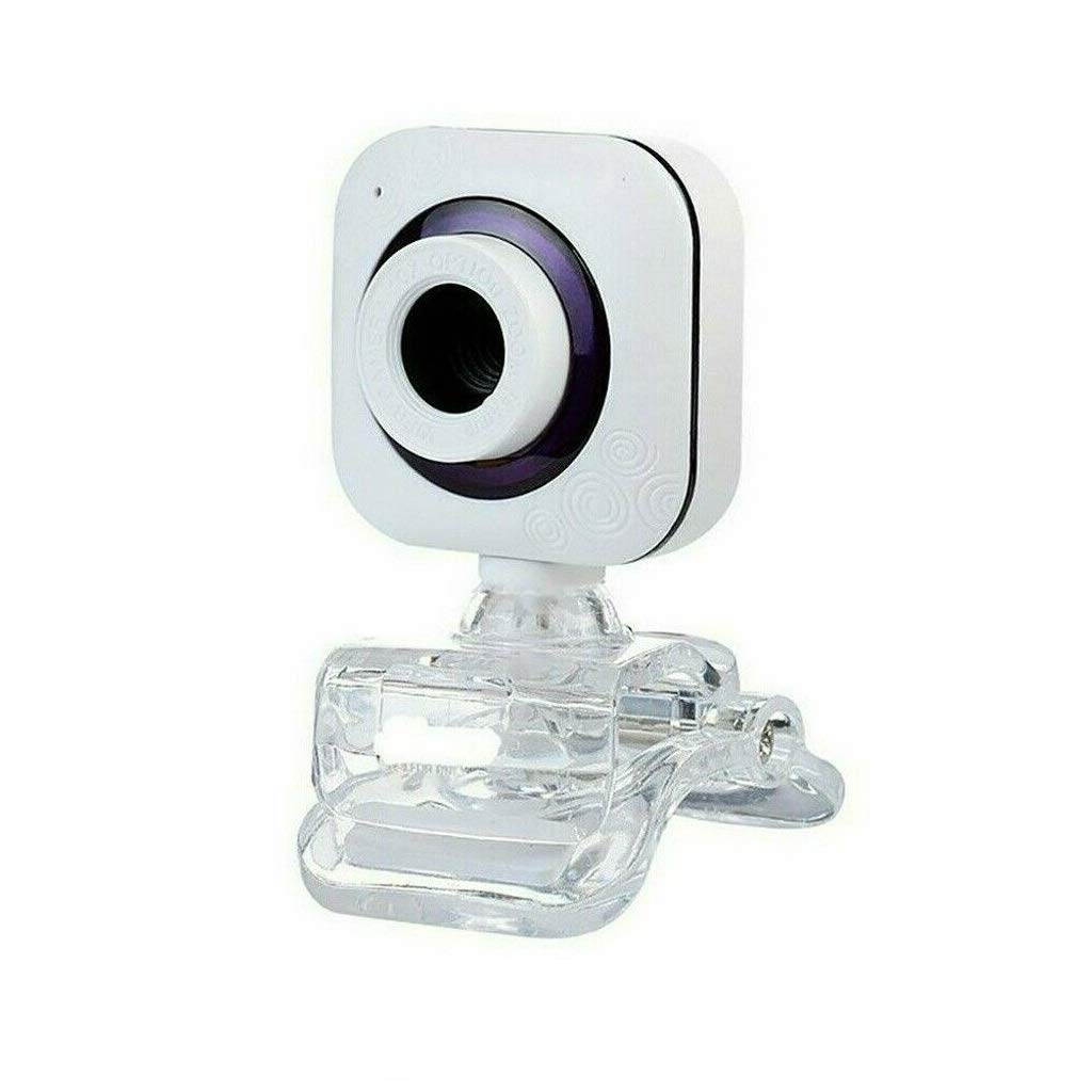 Webcam with Microphone 480P HD White Cam Camera USB for PC Laptop Desktop Video Streaming Computer Meeting Conference