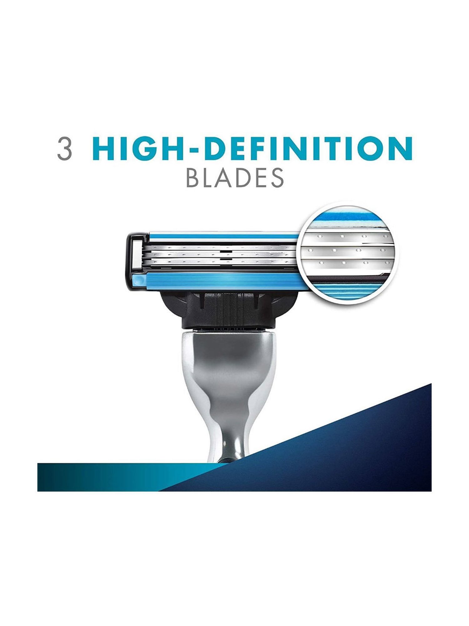 Gillette Mach 3 Manual Shaving Razor Blades Cartridge - Pack of 8