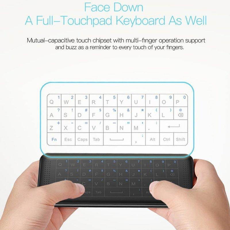 H1 2.4G Wireless Backlight Touchpad Keyboard Air Mouse IR Learning For Window/Android OS No Backlight - No backlight