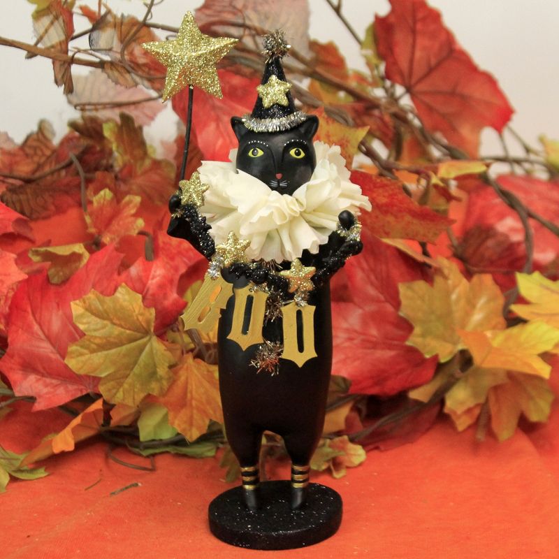 Heather Myers 10.0" Zeus Halloween Black Cat Boo  -  Decorative Figurines