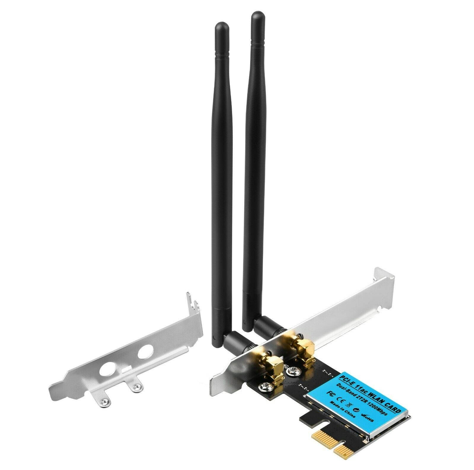1200Mbps PCI-E Wireless WiFi Card 2.4G/5G Dual Band Network Adapter for Desktop