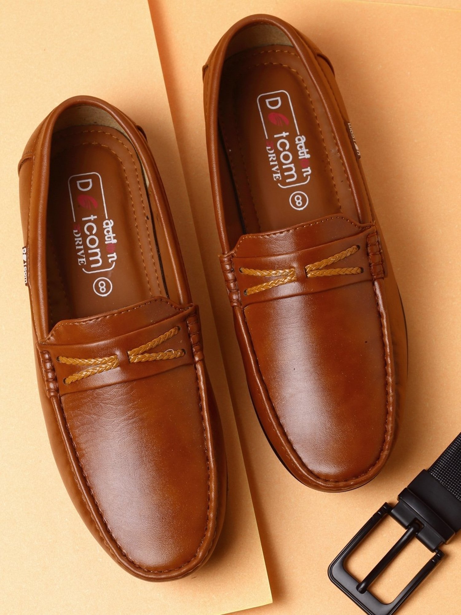 Action Men's Tan Casual Loafers