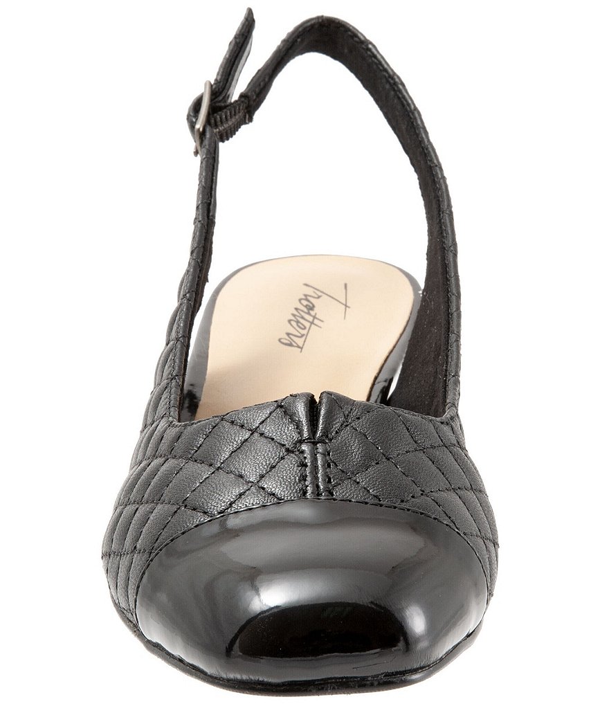 Trotters Dea Quilted Leather Sling Pumps